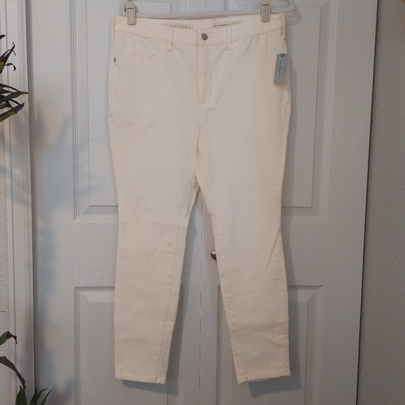 Pilcro and the Letterpress high rise skinny corduroy cream women's size … - Picture 2 of 7